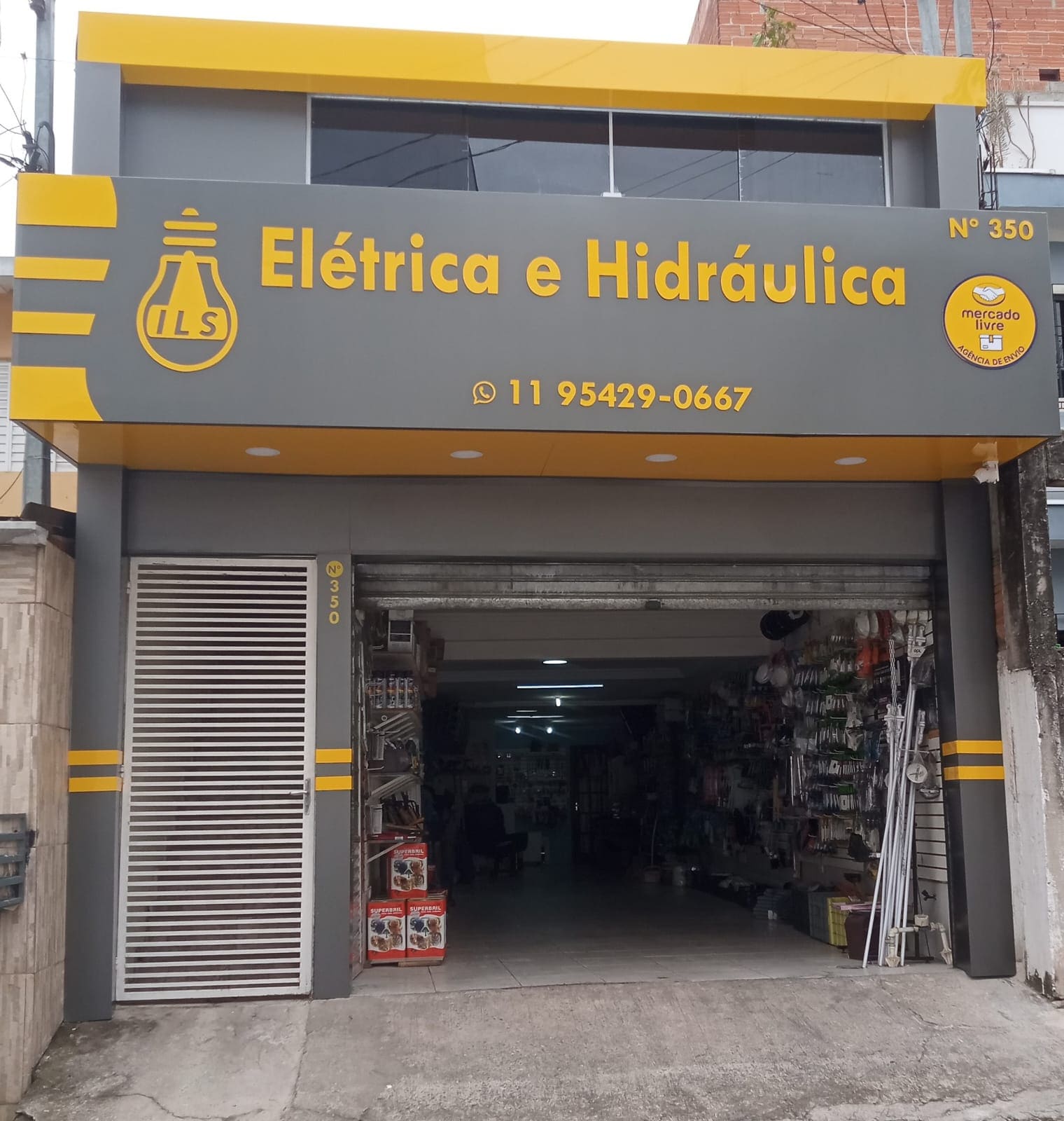 ILS Elétrica Hidráulica fachada ACM